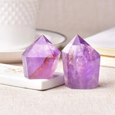 Amethyst unregelmäßiger Sechseckkristall
